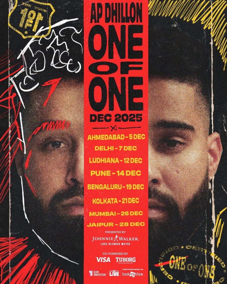 AP Dhillon Announces a Groundbreaking 8-City India Tour — One of One